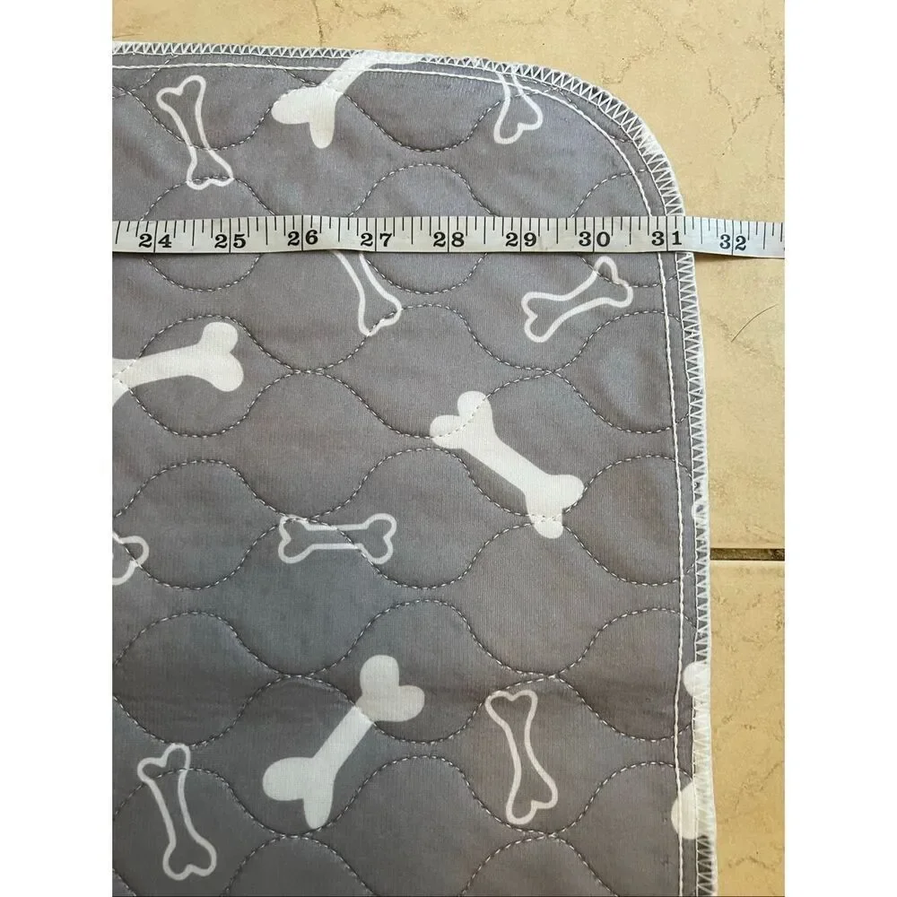 New! Reusable XL Puppy Pad 3 Pack Washable Dog Mats with Pet Laundry Sheets